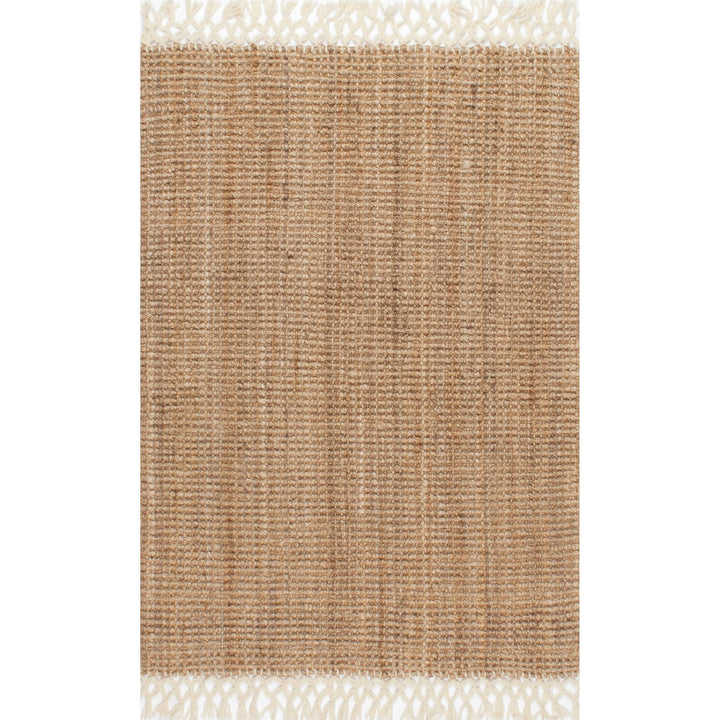 Seaside Hand-Woven Jute with Fringe Area Rug